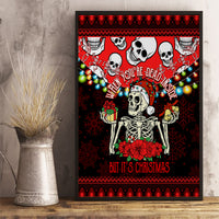 Skull Christmas Canvas Wall Art When You Are Dead Inside But It Is Christmas - Wonder Print Shop