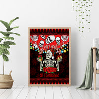 Skull Christmas Canvas Wall Art When You Are Dead Inside But It Is Christmas - Wonder Print Shop