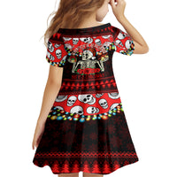 Skull Christmas Family Matching Off Shoulder Maxi Dress and Hawaiian Shirt When You Are Dead Inside But It Is Christmas - Wonder Print Shop