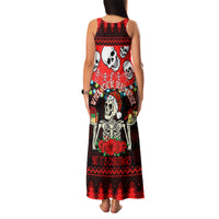 Skull Christmas Family Matching Tank Maxi Dress and Hawaiian Shirt When You Are Dead Inside But It Is Christmas - Wonder Print Shop
