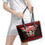 Skull Christmas Leather Tote Bag When You Are Dead Inside But It Is Christmas - Wonder Print Shop
