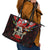 Skull Christmas Leather Tote Bag When You Are Dead Inside But It Is Christmas - Wonder Print Shop