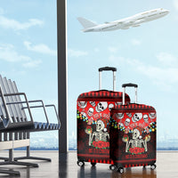 Skull Christmas Luggage Cover When You Are Dead Inside But It Is Christmas - Wonder Print Shop