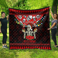 Skull Christmas Quilt When You Are Dead Inside But It Is Christmas - Wonder Print Shop