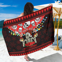 Skull Christmas Sarong When You Are Dead Inside But It Is Christmas - Wonder Print Shop