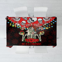 Skull Christmas Tablecloth When You Are Dead Inside But It Is Christmas - Wonder Print Shop
