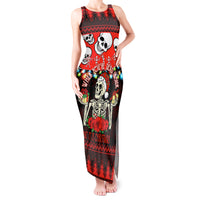 Skull Christmas Tank Maxi Dress When You Are Dead Inside But It Is Christmas - Wonder Print Shop