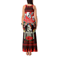 Skull Christmas Tank Maxi Dress When You Are Dead Inside But It Is Christmas - Wonder Print Shop