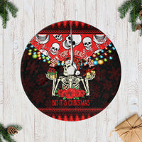 Skull Christmas Tree Skirt When You Are Dead Inside But It Is Christmas - Wonder Print Shop