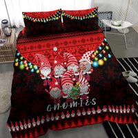 Chilling With My Gnomies Christmas Bedding Set Gnomie Friend Xmas Vibes - Wonder Print Shop