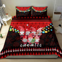 Chilling With My Gnomies Christmas Bedding Set Gnomie Friend Xmas Vibes - Wonder Print Shop