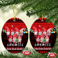 Chilling With My Gnomies Christmas Ceramic Ornament Gnomie Friend Xmas Vibes - Wonder Print Shop