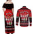 Chilling With My Gnomies Christmas Couples Matching Off Shoulder Maxi Dress and Long Sleeve Button Shirt Gnomie Friend Xmas Vibes - Wonder Print Shop