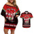 Chilling With My Gnomies Christmas Couples Matching Off Shoulder Short Dress and Hawaiian Shirt Gnomie Friend Xmas Vibes - Wonder Print Shop