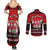 Chilling With My Gnomies Christmas Couples Matching Summer Maxi Dress and Long Sleeve Button Shirt Gnomie Friend Xmas Vibes - Wonder Print Shop