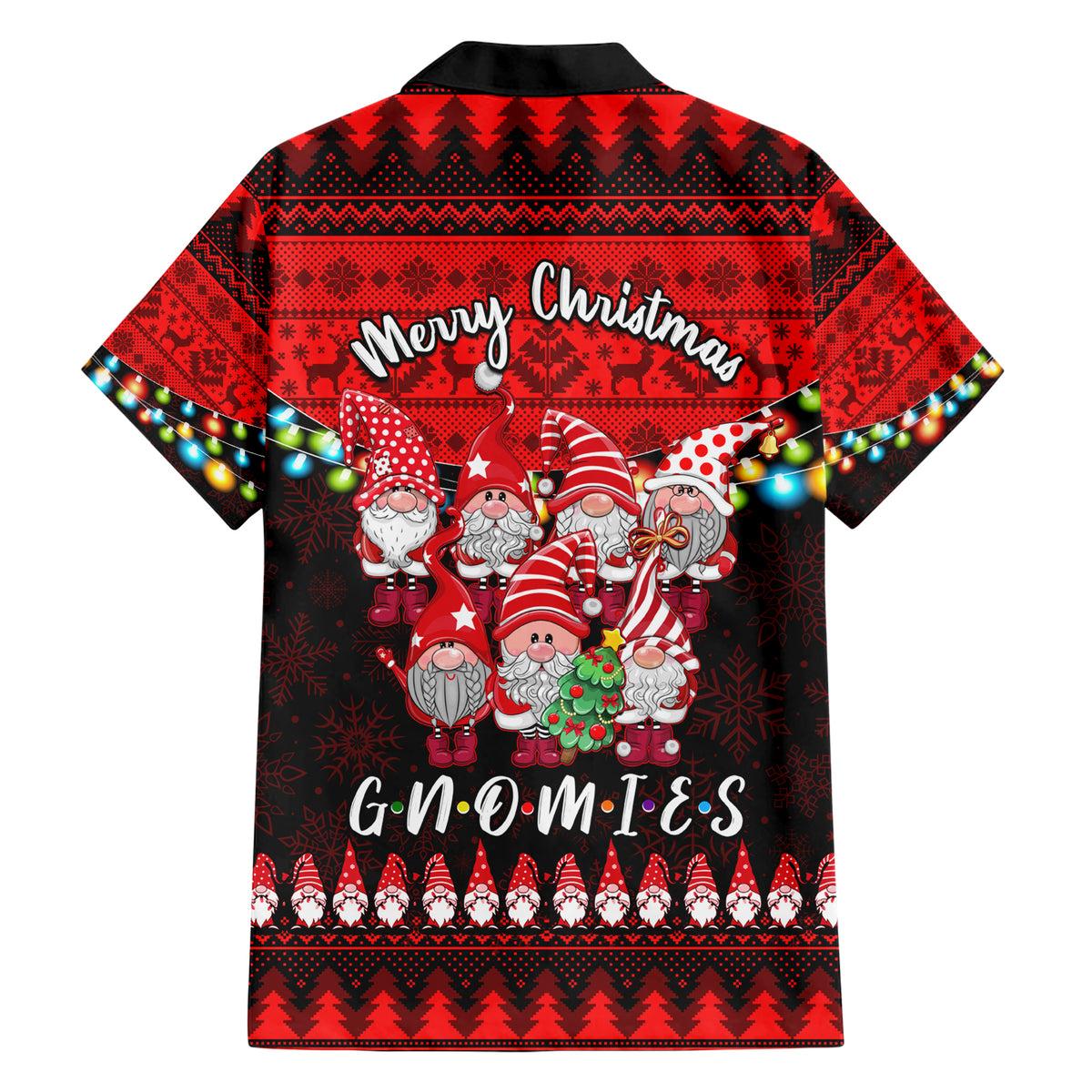 Chilling With My Gnomies Christmas Hawaiian Shirt Gnomie Friend Xmas Vibes - Wonder Print Shop