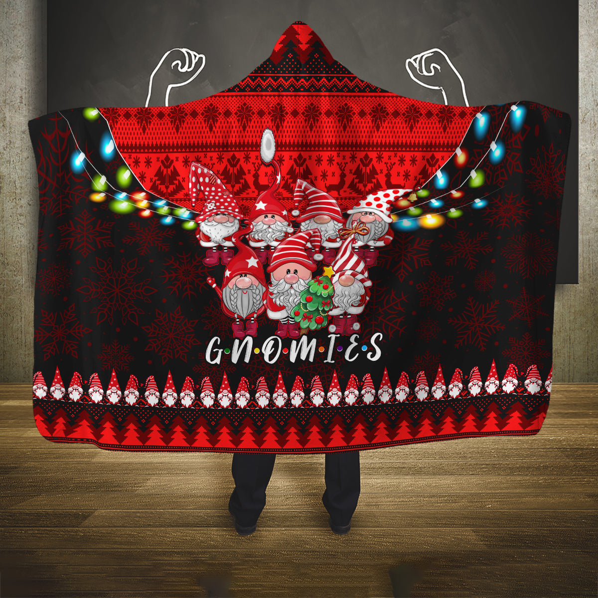 chilling-with-my-gnomies-christmas-hooded-blanket-gnomie-friend-xmas-vibes