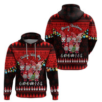 Chilling With My Gnomies Christmas Hoodie Dress Gnomie Friend Xmas Vibes - Wonder Print Shop