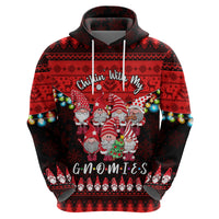 Chilling With My Gnomies Christmas Hoodie Dress Gnomie Friend Xmas Vibes - Wonder Print Shop