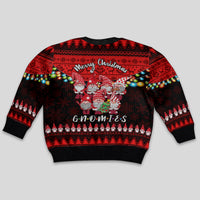 Chilling With My Gnomies Christmas Kid Ugly Christmas Sweater Gnomie Friend Xmas Vibes - Wonder Print Shop