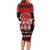 Chilling With My Gnomies Christmas Long Sleeve Bodycon Dress Gnomie Friend Xmas Vibes - Wonder Print Shop