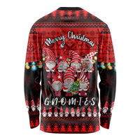 Chilling With My Gnomies Christmas Long Sleeve Shirt Gnomie Friend Xmas Vibes - Wonder Print Shop