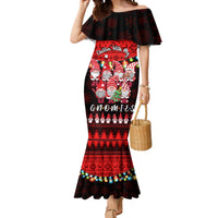 Chilling With My Gnomies Christmas Mermaid Dress Gnomie Friend Xmas Vibes - Wonder Print Shop