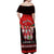 Chilling With My Gnomies Christmas Off Shoulder Maxi Dress Gnomie Friend Xmas Vibes - Wonder Print Shop