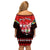 Chilling With My Gnomies Christmas Off Shoulder Short Dress Gnomie Friend Xmas Vibes - Wonder Print Shop