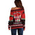 Chilling With My Gnomies Christmas Off Shoulder Sweater Gnomie Friend Xmas Vibes - Wonder Print Shop