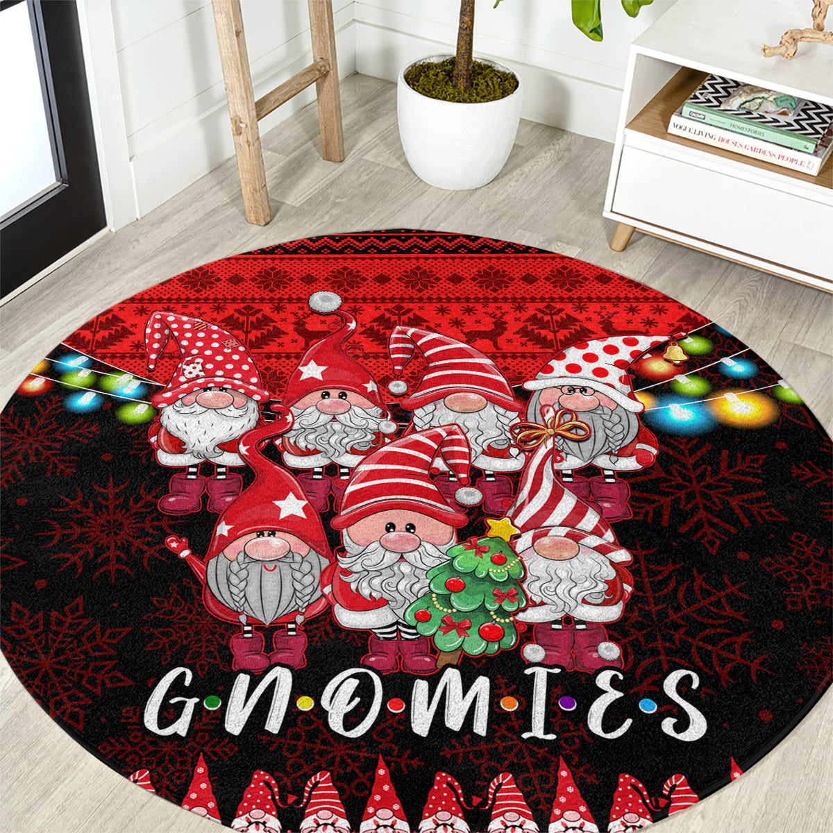 chilling-with-my-gnomies-christmas-round-carpet-gnomie-friend-xmas-vibes