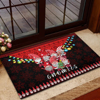 Chilling With My Gnomies Christmas Rubber Doormat Gnomie Friend Xmas Vibes - Wonder Print Shop