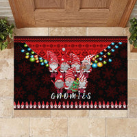 Chilling With My Gnomies Christmas Rubber Doormat Gnomie Friend Xmas Vibes - Wonder Print Shop