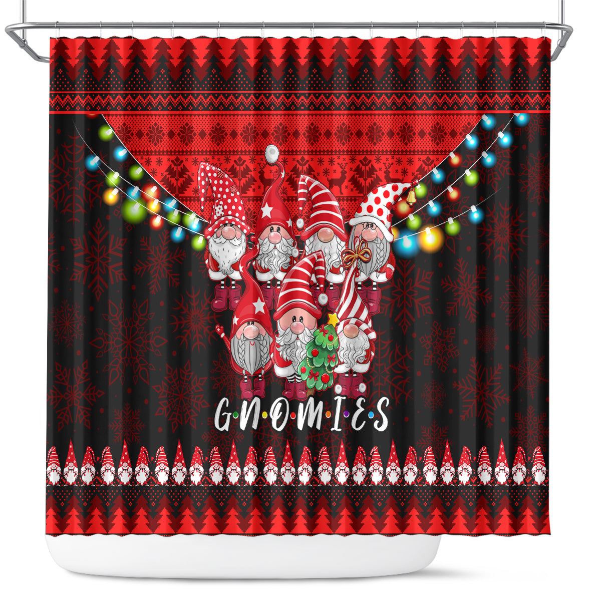 chilling-with-my-gnomies-christmas-shower-curtain-gnomie-friend-xmas-vibes