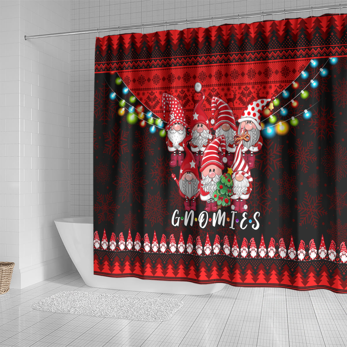 chilling-with-my-gnomies-christmas-shower-curtain-gnomie-friend-xmas-vibes
