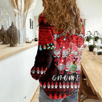 Chilling With My Gnomies Christmas Women Casual Shirt Gnomie Friend Xmas Vibes - Wonder Print Shop