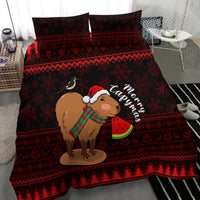 Capybara Christmas Bedding Set Merry Capymas - Wonder Print Shop