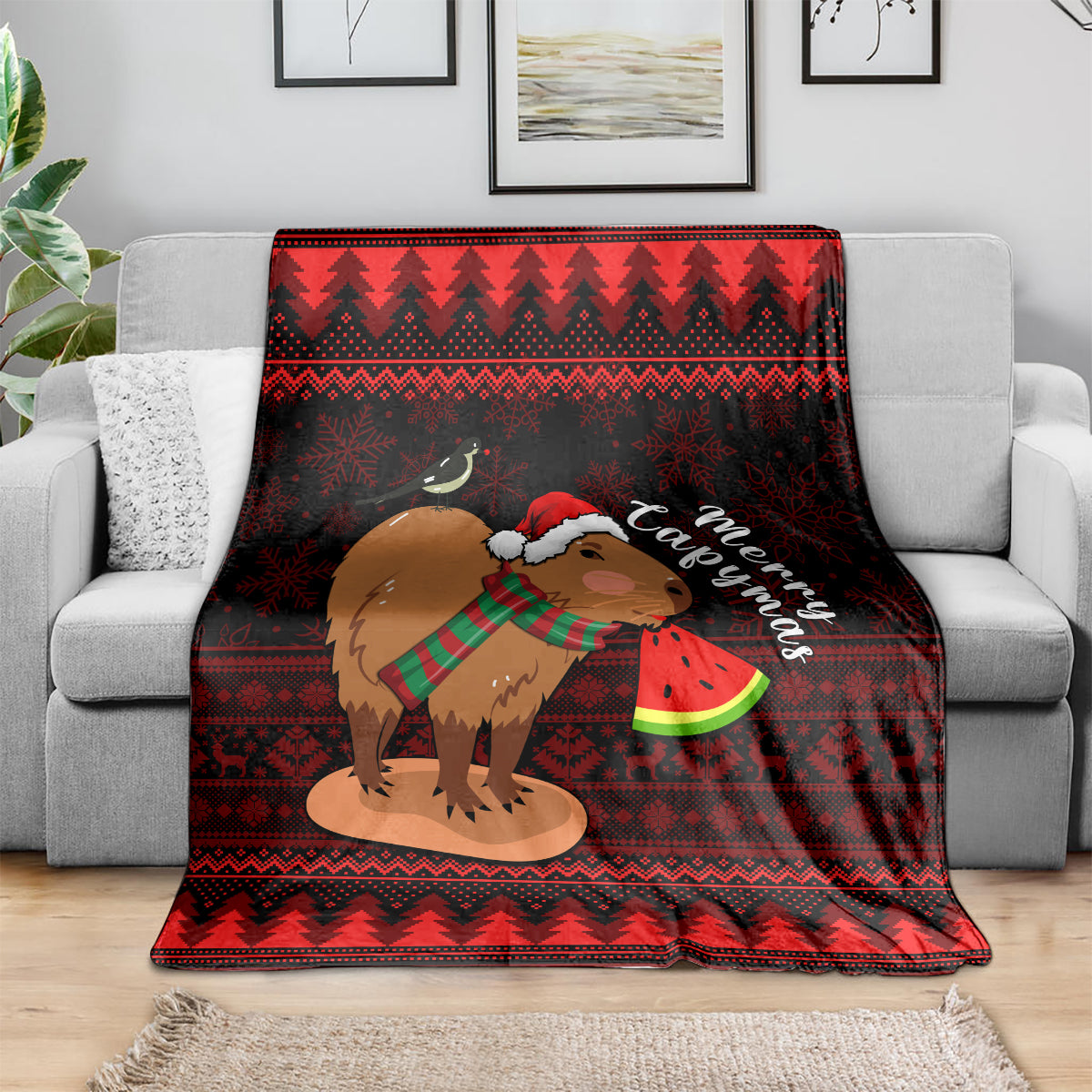 capybara-christmas-blanket-merry-capymas