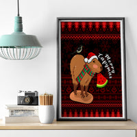 Capybara Christmas Canvas Wall Art Merry Capymas - Wonder Print Shop