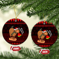 Capybara Christmas Ceramic Ornament Merry Capymas - Wonder Print Shop