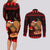 Capybara Christmas Couples Matching Long Sleeve Bodycon Dress and Long Sleeve Button Shirt Merry Capymas - Wonder Print Shop