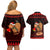 Capybara Christmas Couples Matching Off Shoulder Short Dress and Hawaiian Shirt Merry Capymas - Wonder Print Shop