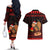 Capybara Christmas Couples Matching Off The Shoulder Long Sleeve Dress and Hawaiian Shirt Merry Capymas - Wonder Print Shop