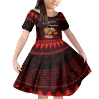 Capybara Christmas Family Matching Mermaid Dress and Hawaiian Shirt Merry Capymas - Wonder Print Shop