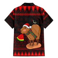 Capybara Christmas Family Matching Mermaid Dress and Hawaiian Shirt Merry Capymas - Wonder Print Shop