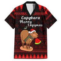 Capybara Christmas Family Matching Summer Maxi Dress and Hawaiian Shirt Merry Capymas - Wonder Print Shop