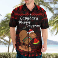 Capybara Christmas Hawaiian Shirt Merry Capymas - Wonder Print Shop