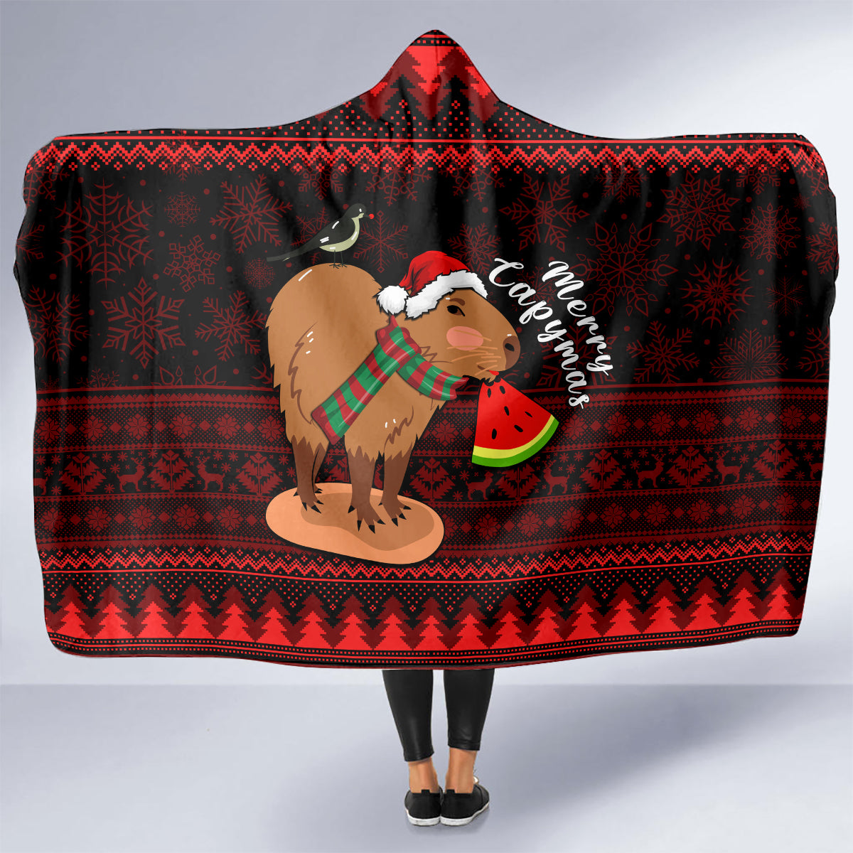 capybara-christmas-hooded-blanket-merry-capymas