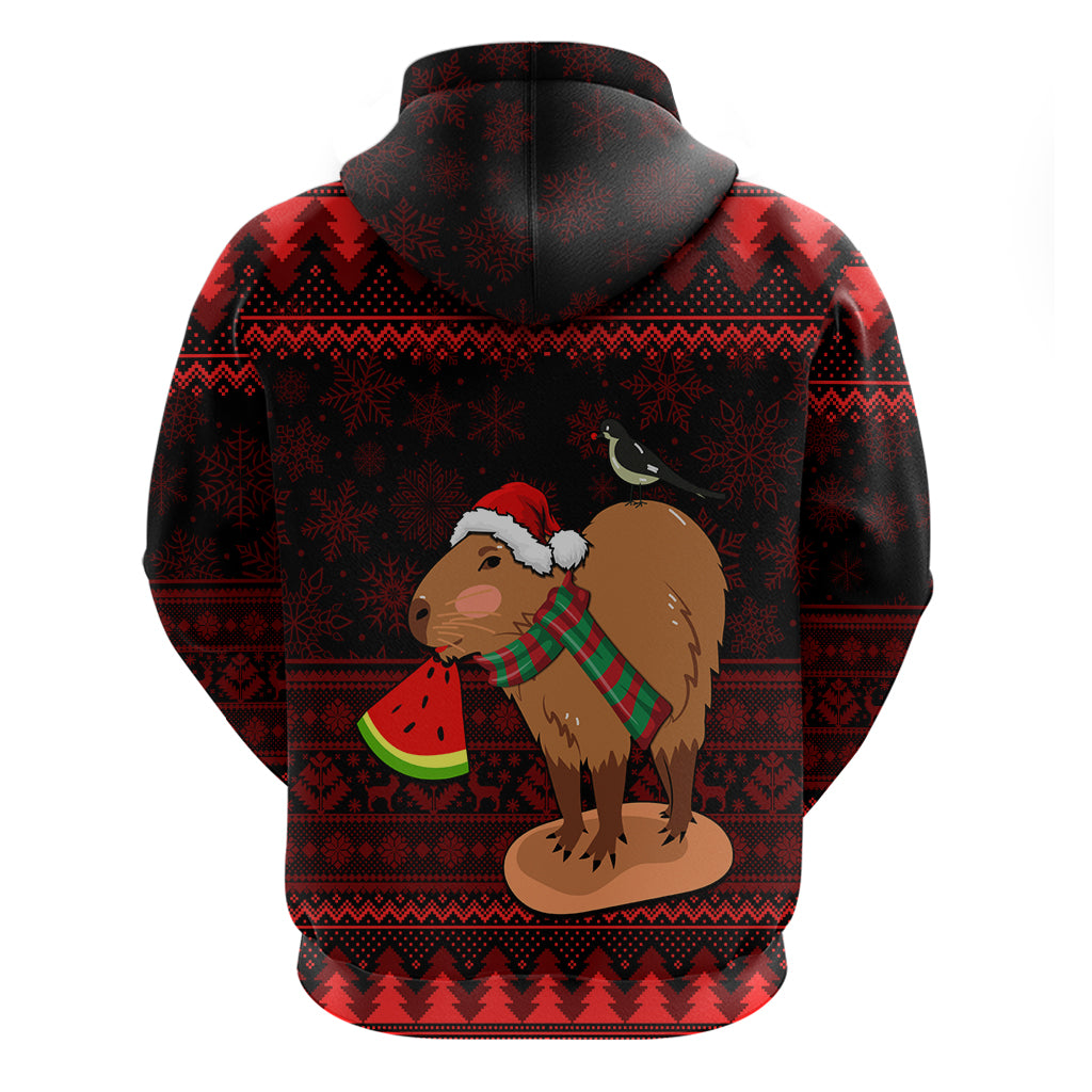 Capybara Christmas Hoodie Merry Capymas - Wonder Print Shop