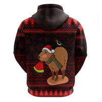 Capybara Christmas Hoodie Merry Capymas - Wonder Print Shop
